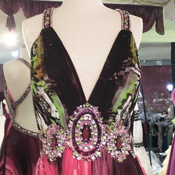 Argoli evening gown multi color - Picture 2 of 9